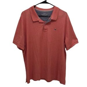 Vineyard Vines Edgartown Pink Polo Shirt Size XL